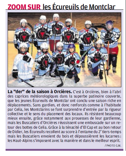 Hockey Zoom Les ecureuils de Montclar 27 03 2014
