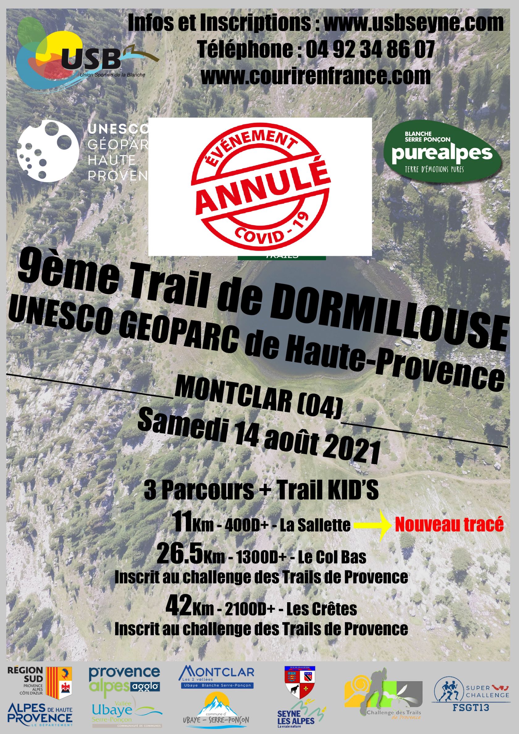 Affiche trail2021 annulé